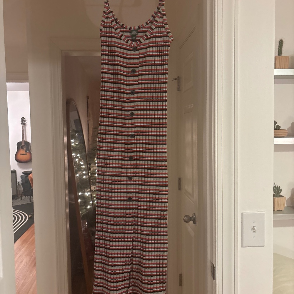 Stripe contour dress